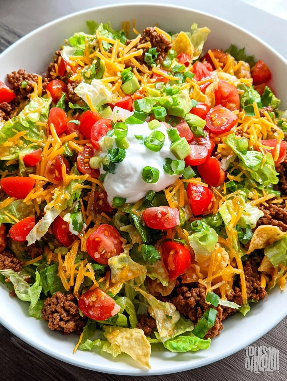 Taco Salad Recipe: 5-Minute Ground Beef Dish