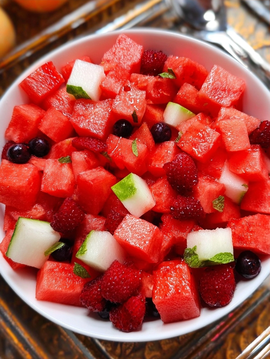 Watermelon Fruit Salad for a Refreshing Summer Treat