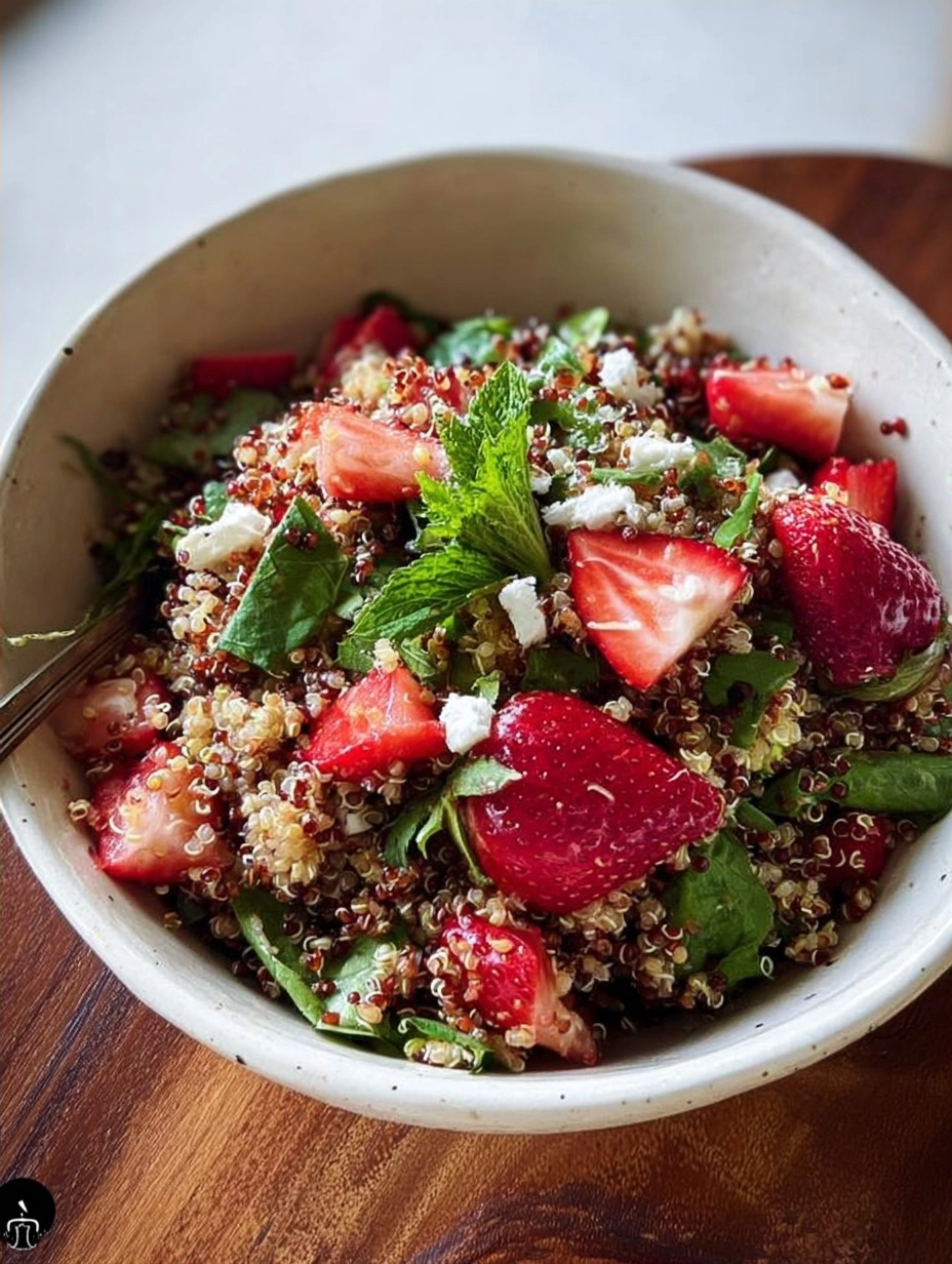 Strawberry Quinoa Salad with Lemon Honey Vinaigrette