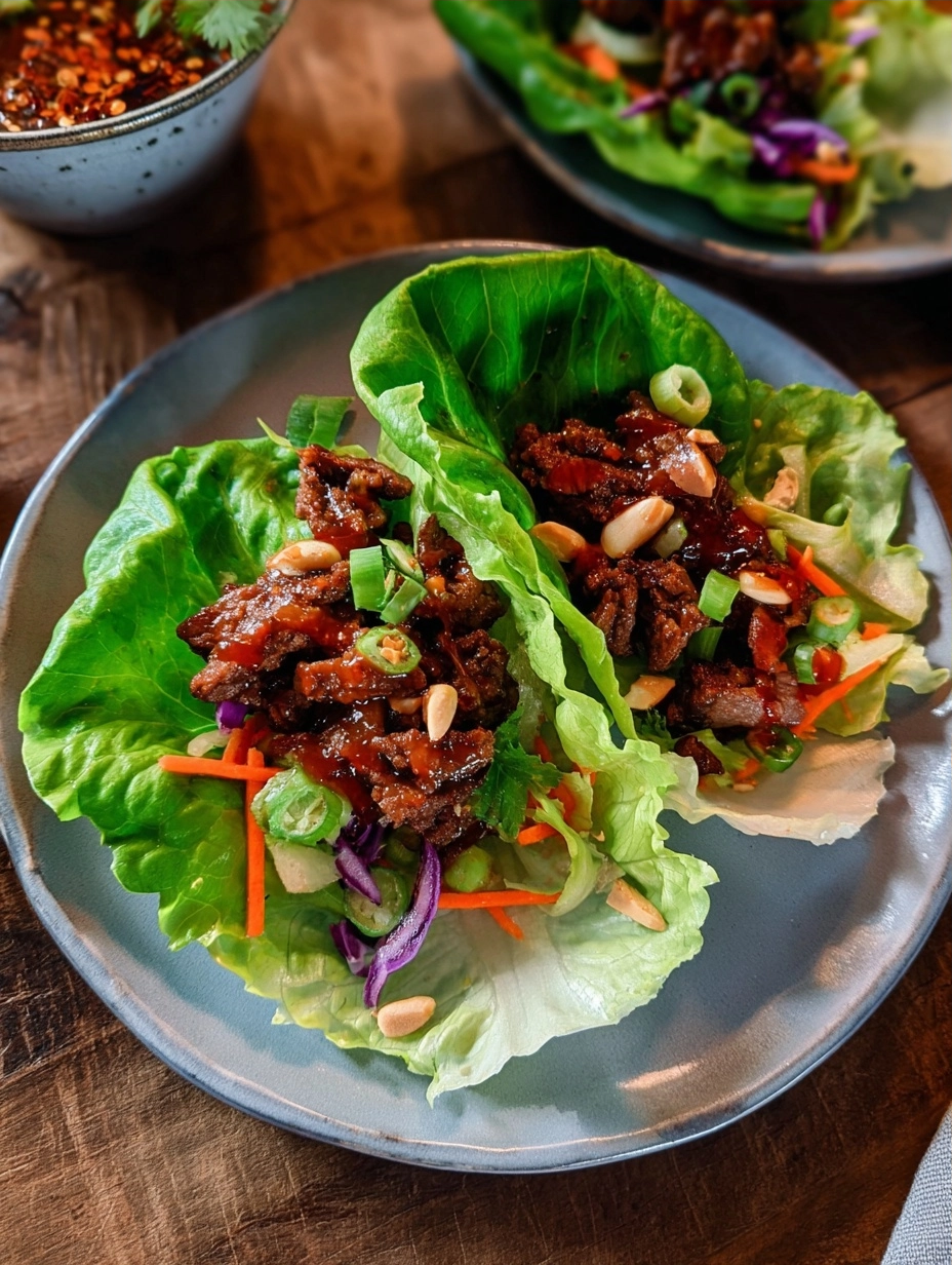 BBQ Beef Lettuce Wraps – Quick Recipe with Gochujang & Soy Sauce