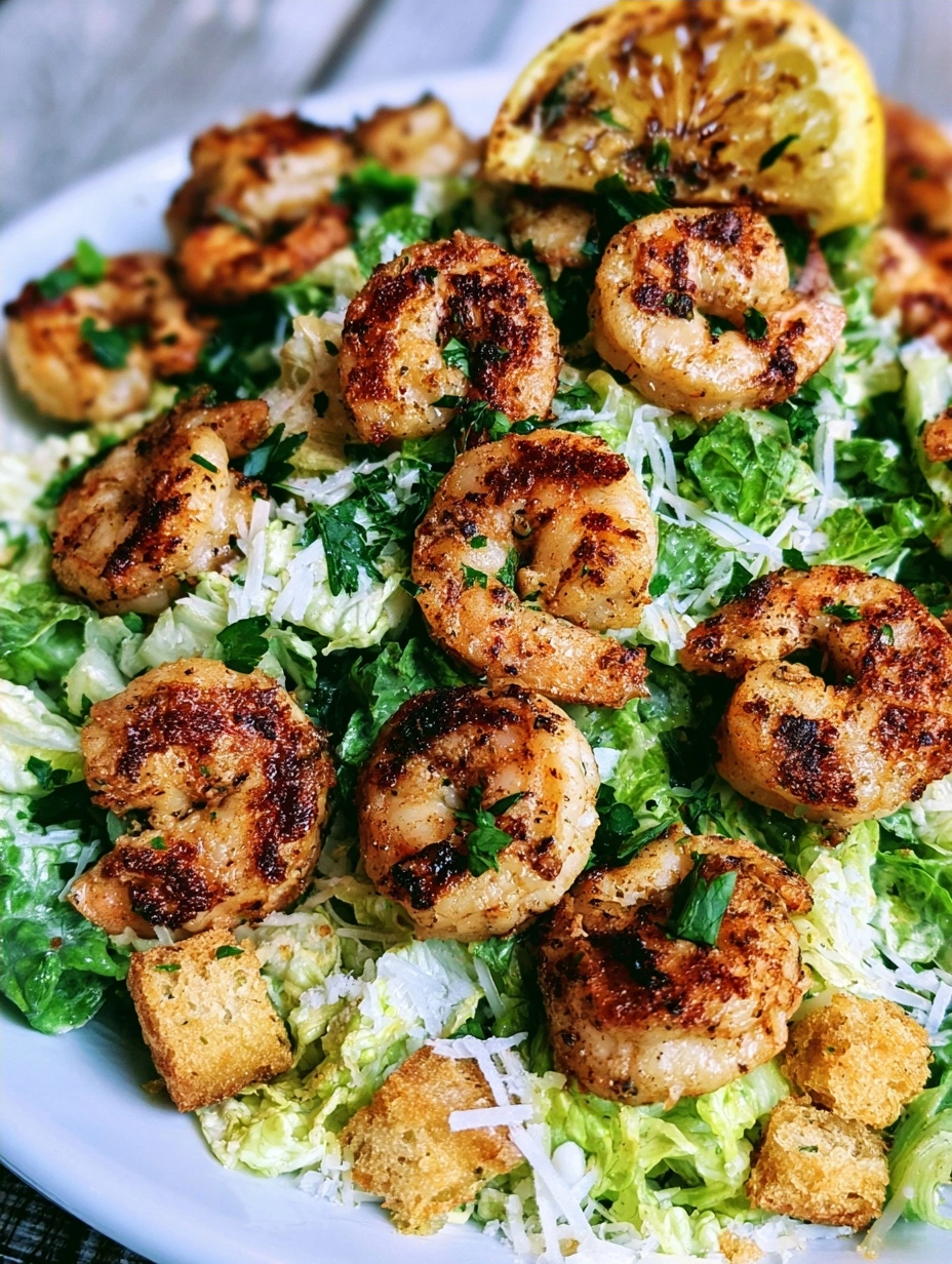 Blackened Shrimp Caesar Salad Recipe