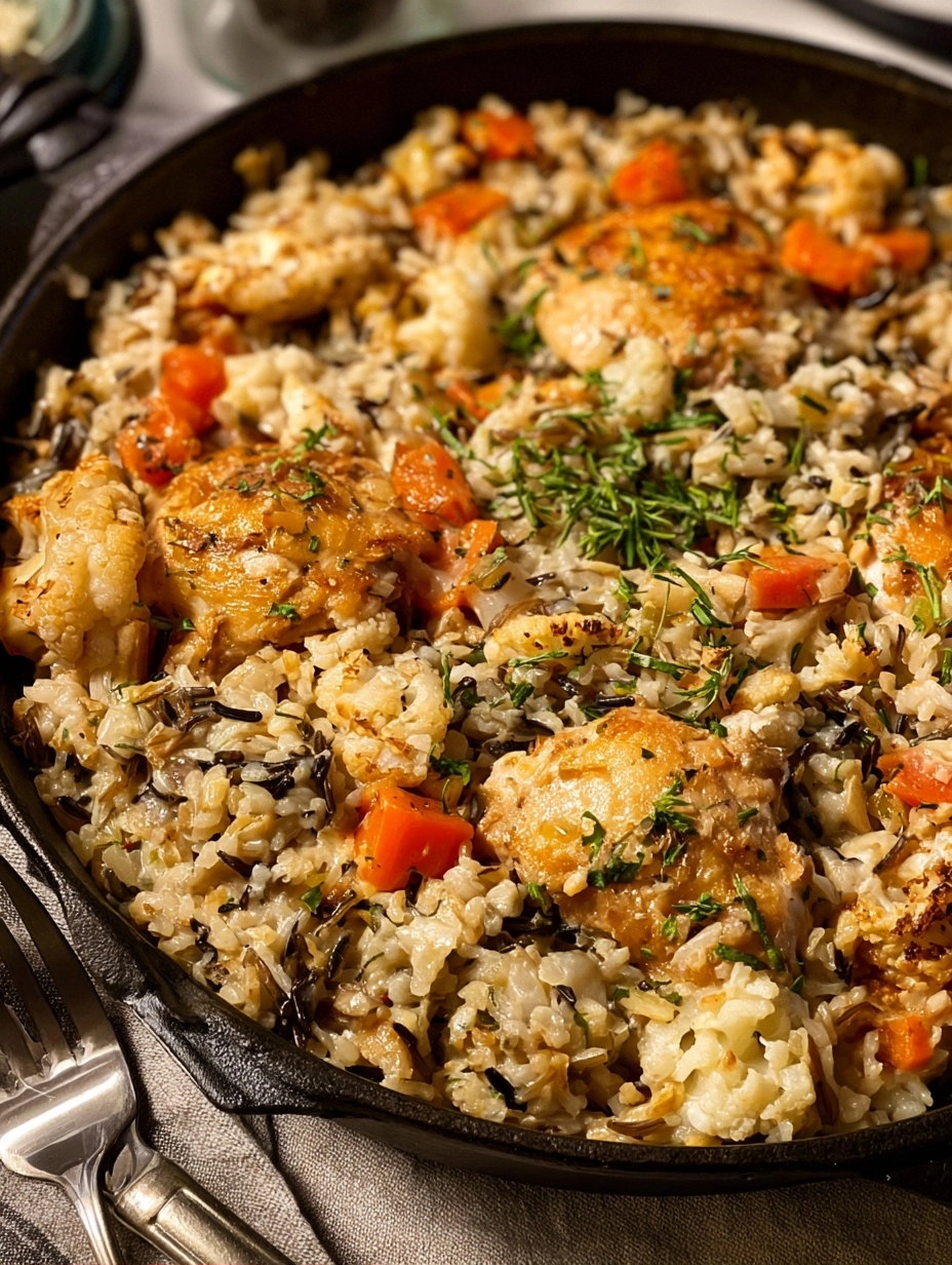Dairy-Free Chicken & Wild Rice Skillet Recipe