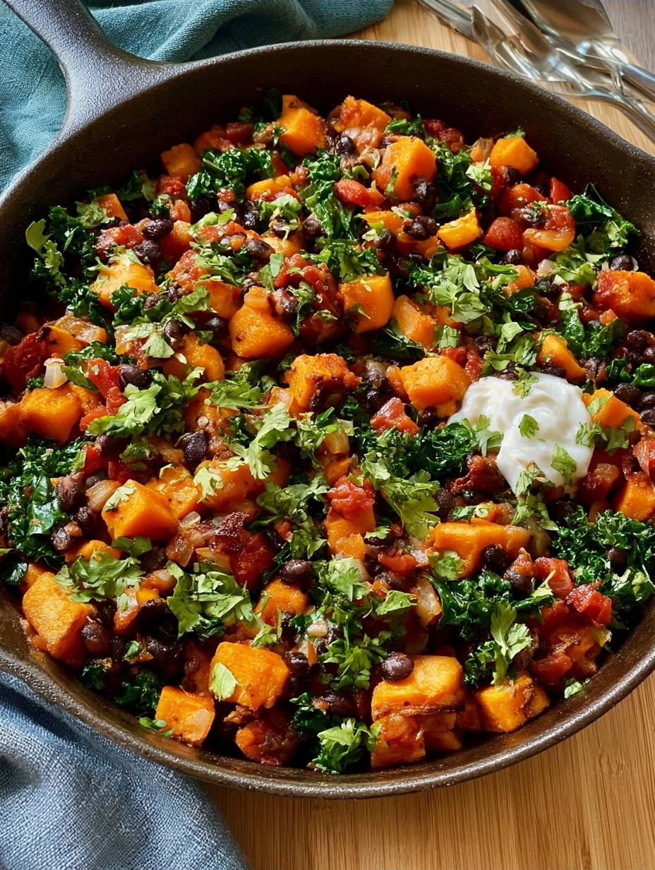 Black Bean & Sweet Potato Skillet: Quick One-Pot Meal