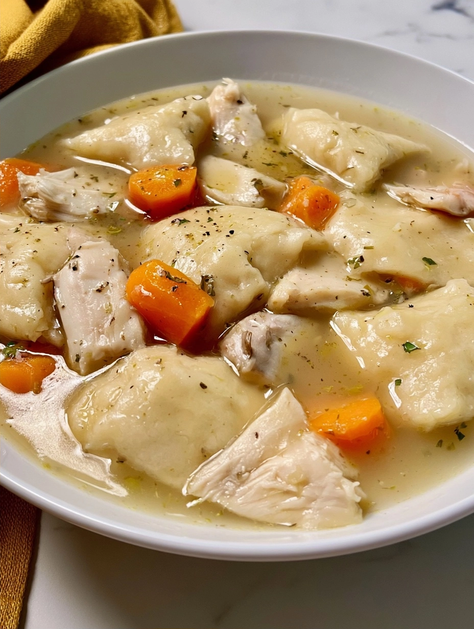 Comfort Food Crockpot Chicken and Dumplings