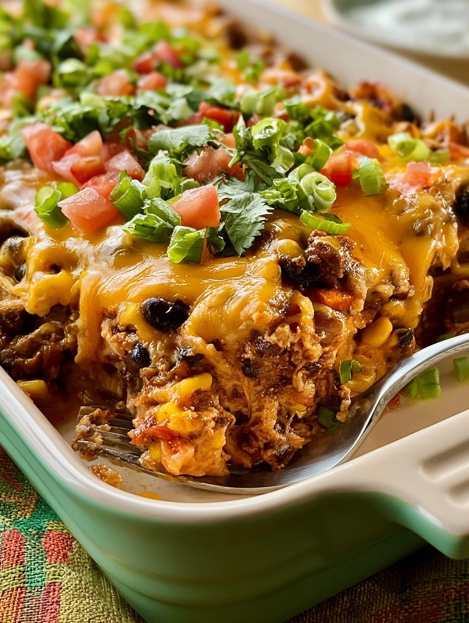 Gooey Taco Casserole Recipe for Easy Family Dinners