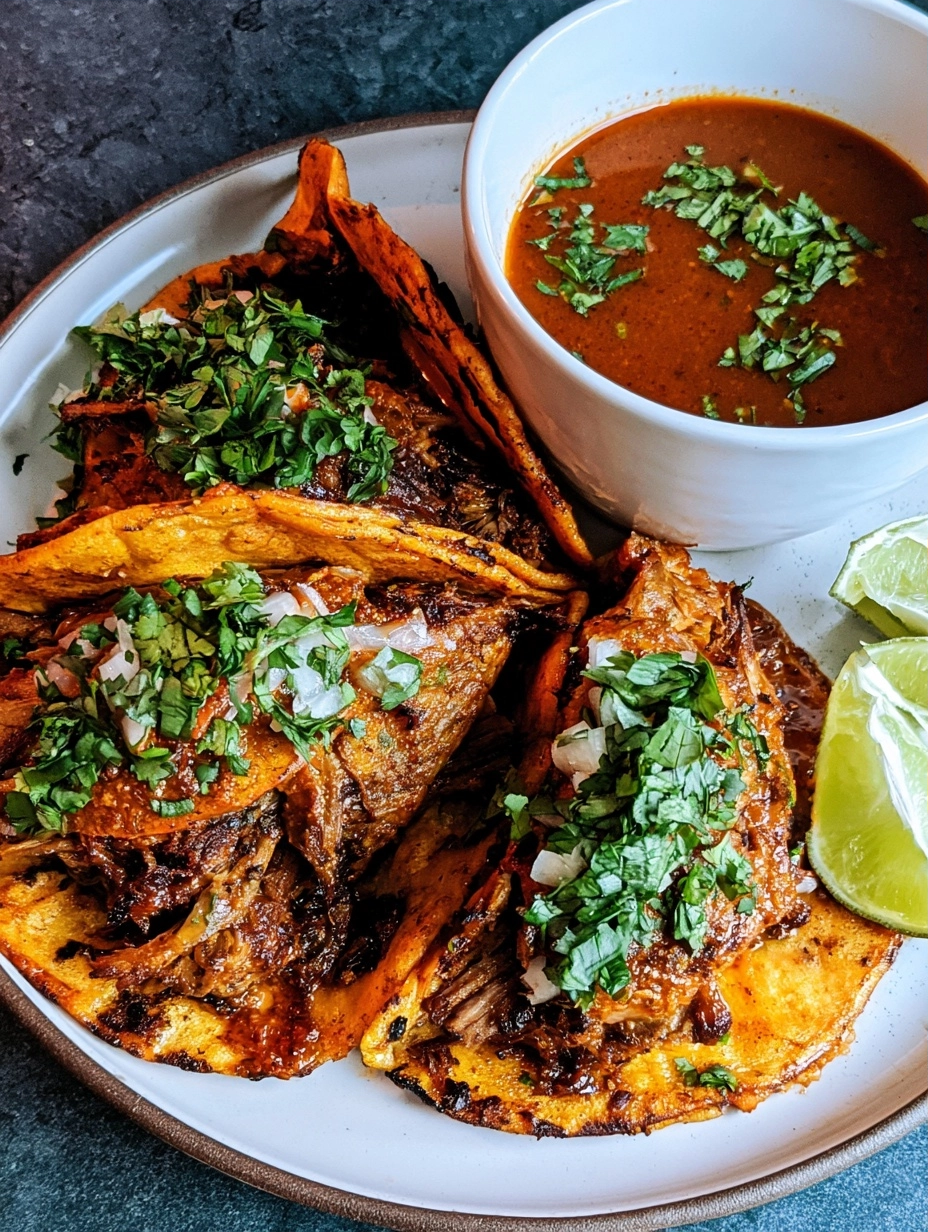 Tender birria tacos crockpot recipe for family dinner