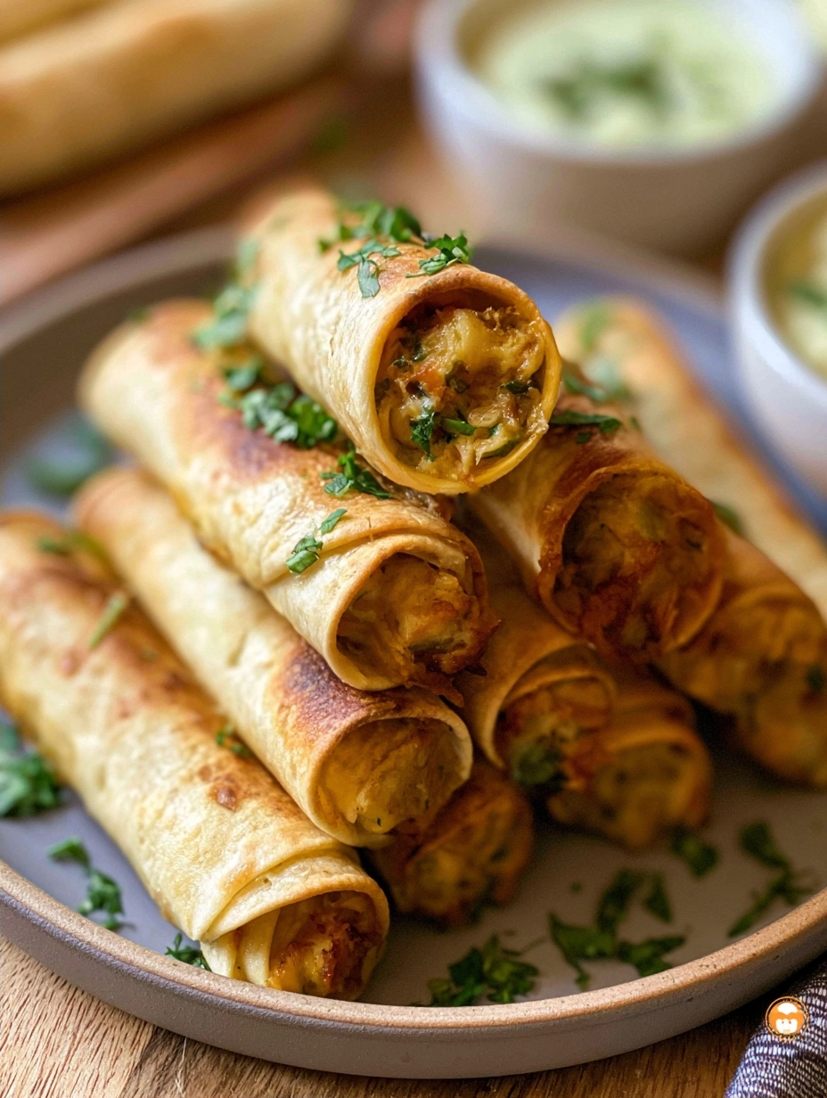 Crispy Air Fryer Chicken Taquitos Recipe 2 Crispy Air Fryer Chicken Taquitos Recipe