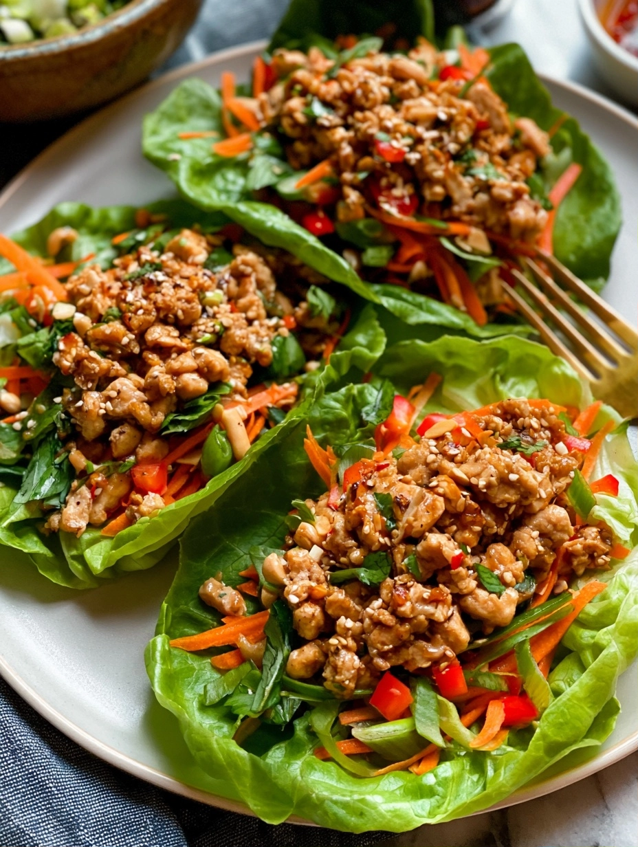 Low-Carb Chicken Lettuce Wraps Recipe 2 Low-Carb Chicken Lettuce Wraps Recipe