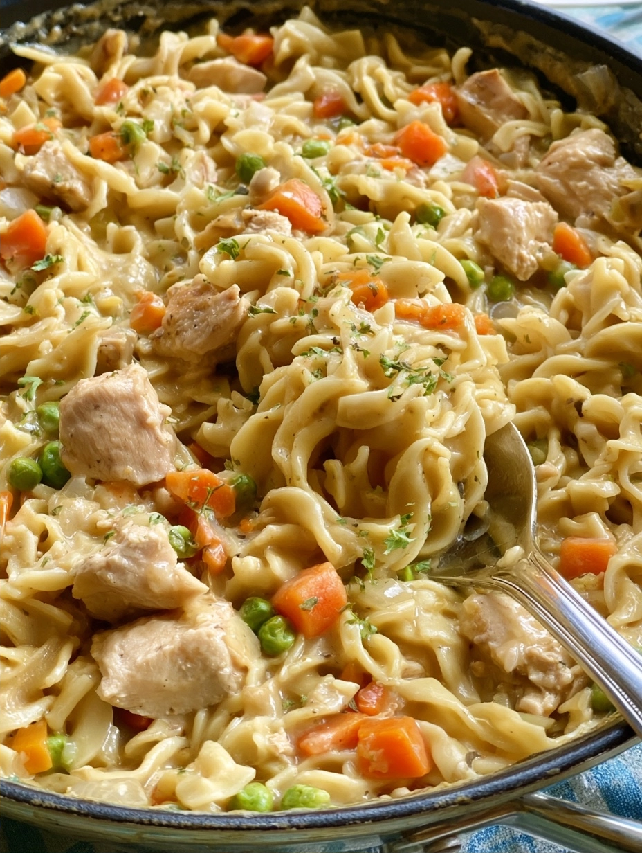 Comfort Food Chicken Noodle Skillet Recipe