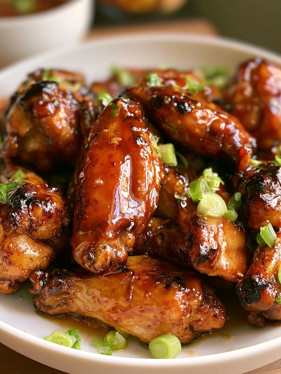 Crispy Air Fryer Honey Garlic Chicken Wings