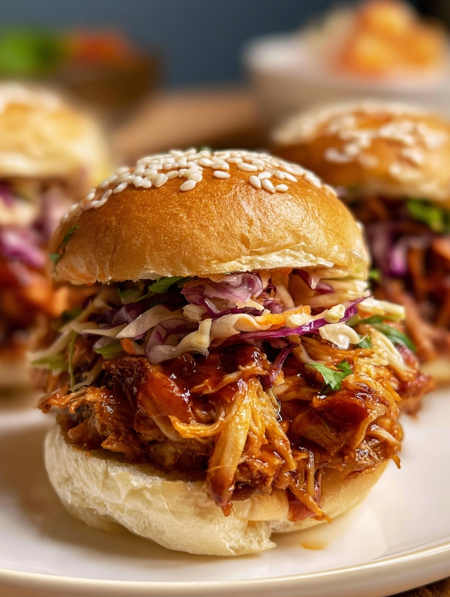 Crowd-Pleasing BBQ Chicken Sliders with Coleslaw