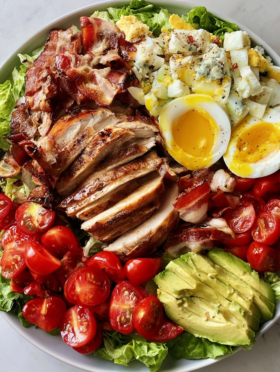 High-Protein Chicken Cobb Salad for Healthy Dinners