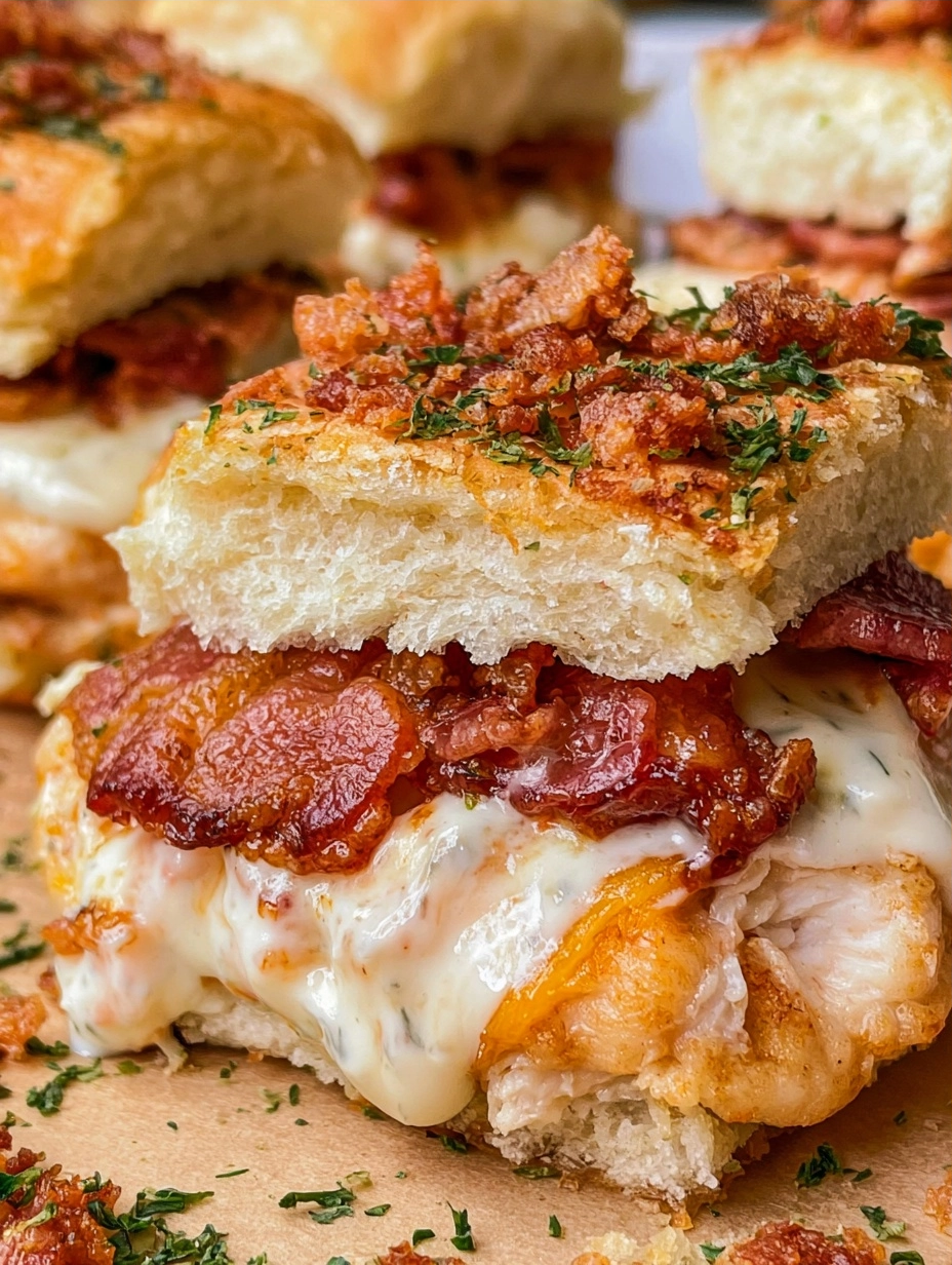 Chicken Bacon Ranch Sliders for Easy Weeknight Dinners 2 Chicken Bacon Ranch Sliders for Easy Weeknight Dinners