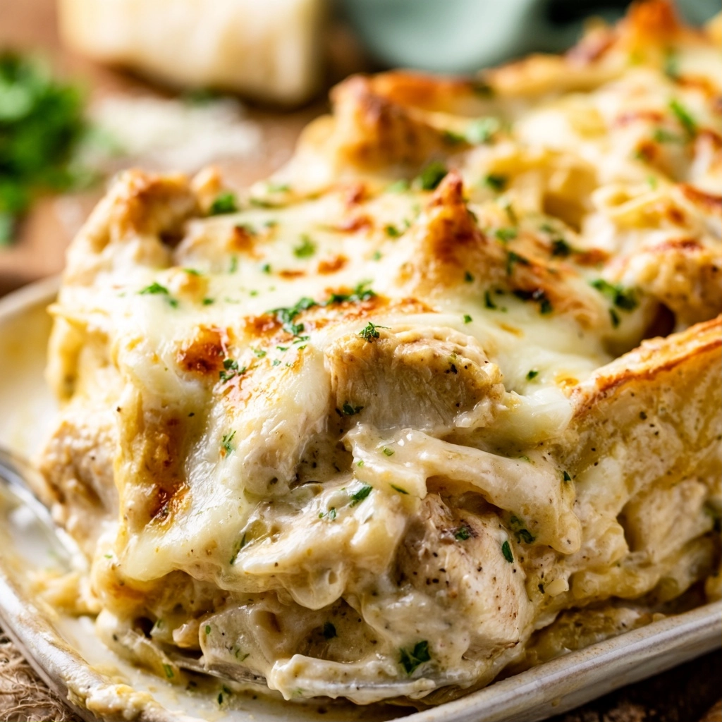 Chicken Breast Alfredo Bake Recipe