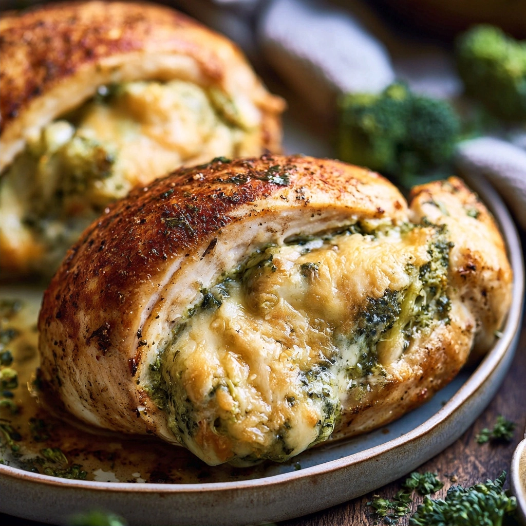 Broccoli Cheese Stuffed Chicken Breast Recipe