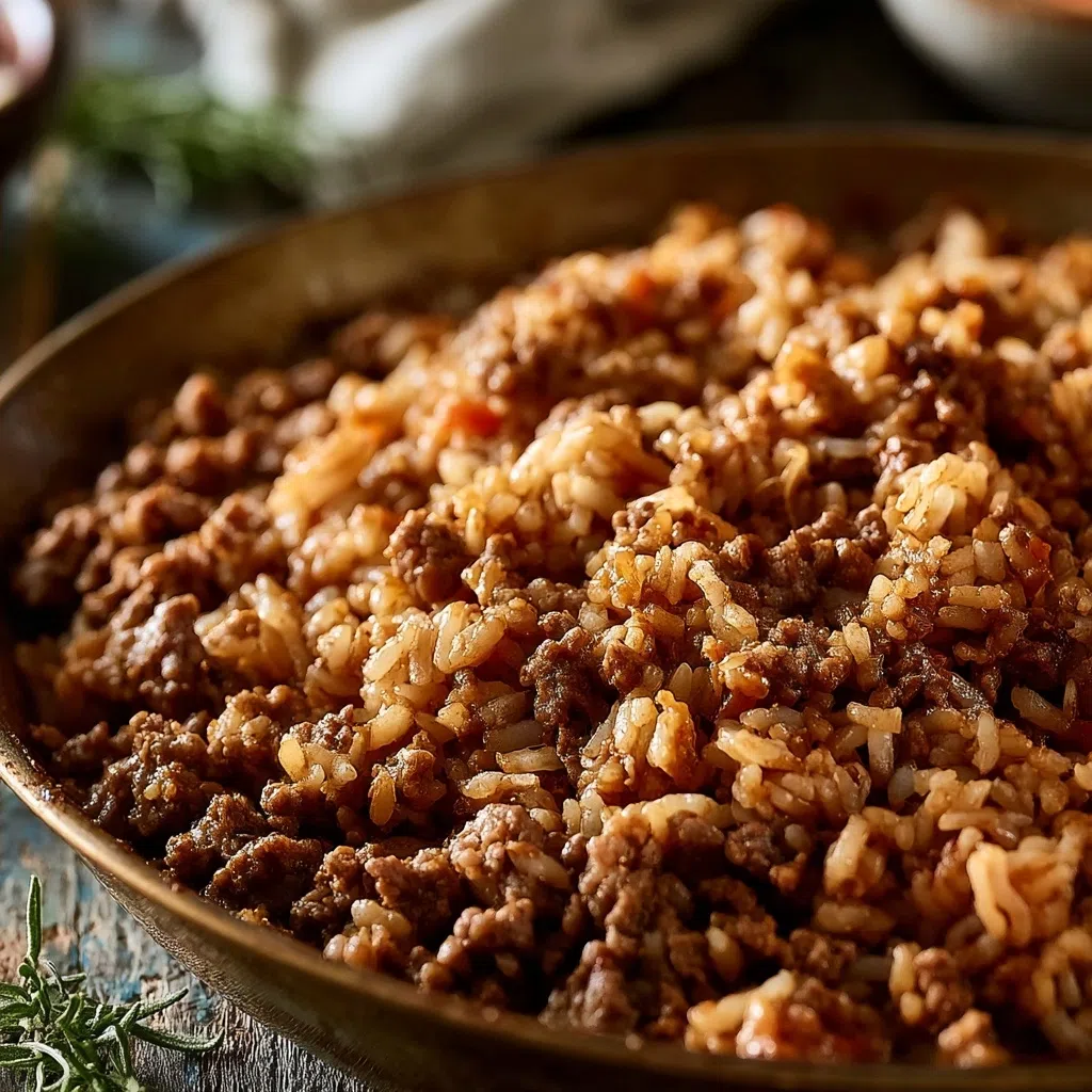 One-Pan Ground Beef and Rice Dinner Recipe